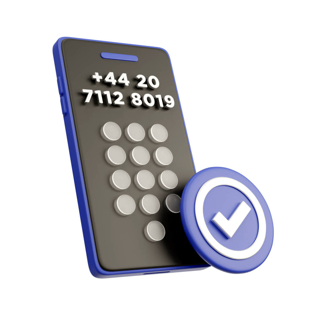 Phone with a verified number